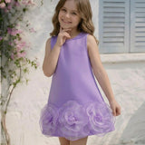The Lavender Rosette Dress