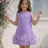 The Lavender Rosette Dress