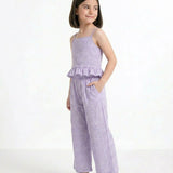 Lavender Schiffli Coord Set
