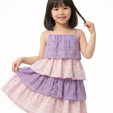 Schiffli Tiered Maxi Dress
