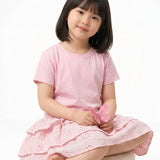 Pink Ruffled Schiffli Frock
