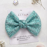 Mint Hour Knot Bow