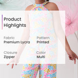 Joyful Strokes Halter Neck Jumpsuit