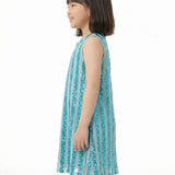 Aqua Blue Stripe Dress