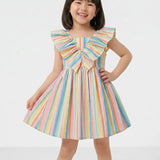 Striped Ruffle Dress