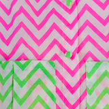 Chevron Contrast Pocket Dress