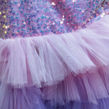 Unicorn Whimsy Layered  Tail Dress