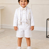 Tiny White Tuxedo Suit Set