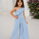 Blue Breeze Ruffles Jumpsuit