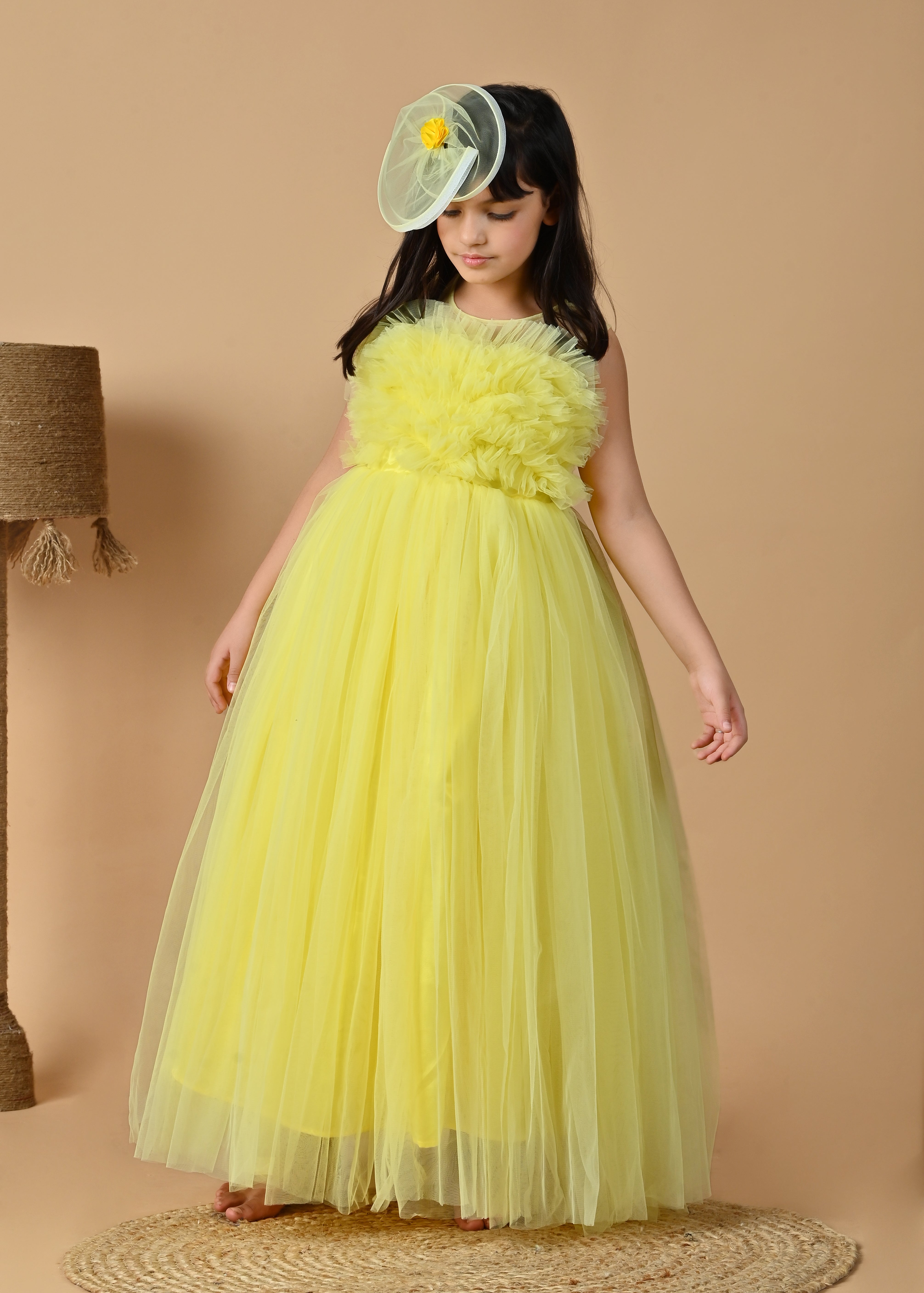 Yellow Lily Party Dress – ForeverKidz - Main Image
