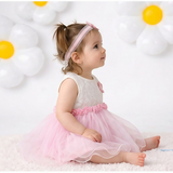 Tiny Lace Blossom Frock