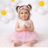 Tiny Lace Blossom Frock