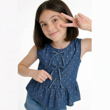 Peplum Frill Top