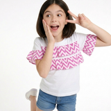 White Chevron Tee