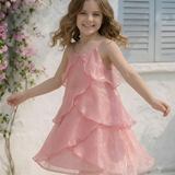 Rose Petal Layered Dress