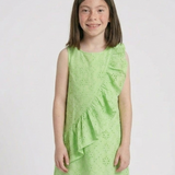 Schiffli Ruffle Dress