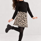 Twill Frayed Skirt