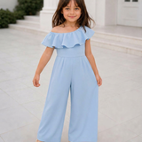 Blue Breeze Ruffles Jumpsuit