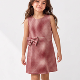 Cherry Classic Checks Bow Dress