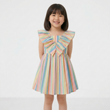 Striped Ruffle Dress