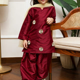 Royal Maroon Gota Suit Set