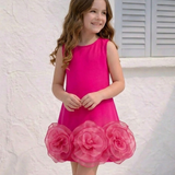 The Pink Rosette Dress