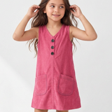 Neon Cuordroy Pinafore Dress