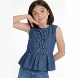 Peplum Frill Top