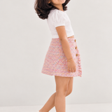 Frilled Tweed Skirt