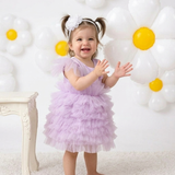 Lavender Fields Ruffled Dress