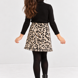 Twill Frayed Skirt