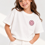Smiley Patch Top