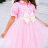 Marshmallow Check Bubble Dress