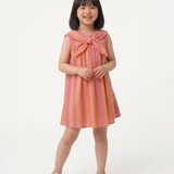 Orange Stripe Tie Dress