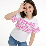 White Chevron Tee