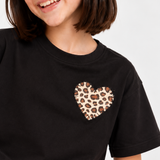 Heart Patch Black Tee
