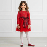 Little Miss Cherry Velvet Frock