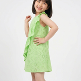 Schiffli Ruffle Dress