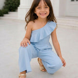 Blue Breeze Ruffles Jumpsuit
