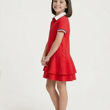 Red Polo Flare Dress