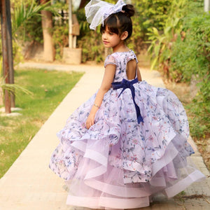 Lavender Kiss Ruffled Gown