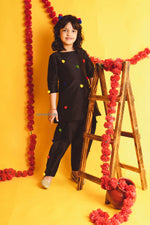 Load image into Gallery viewer, Midnight Glow Pom Pom Suit
