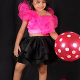 Pink Robin Skirt Set