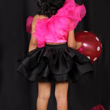 Pink Robin Skirt Set