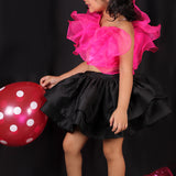 Pink Robin Skirt Set