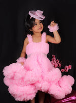 Load image into Gallery viewer, Pink Gown with Ruffle
