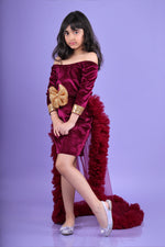 Load image into Gallery viewer, Berry Glam Tail dress
