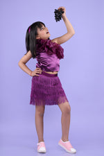 Load image into Gallery viewer, Purple Jamaican Fringe Set
