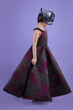 Load image into Gallery viewer, Jacquard  Pattern panel gowns
