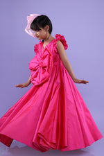 Load image into Gallery viewer, Crush Bow Gown For little Girls 
